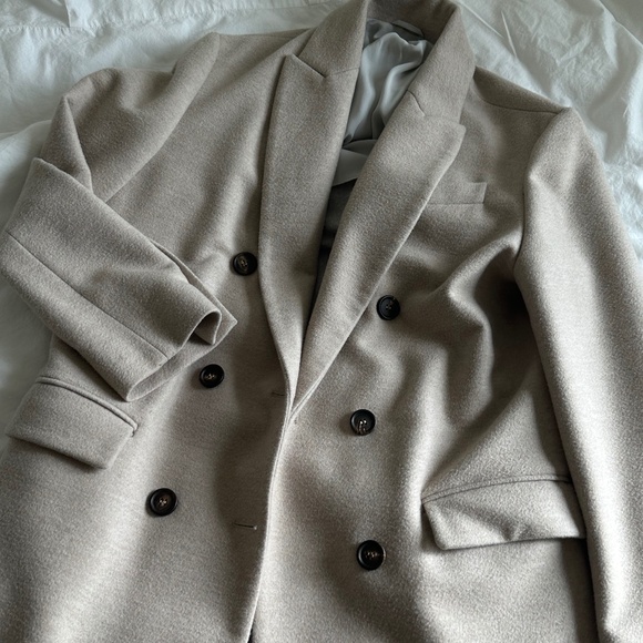 Brunello Cucinelli IT38 XS Wool coat Beige - Picture 4 of 10